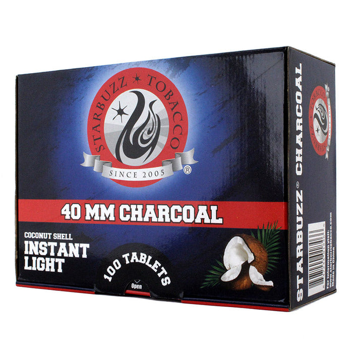 Starbuzz Instant Light 40mm Hookah Charcoal 100 Pcs