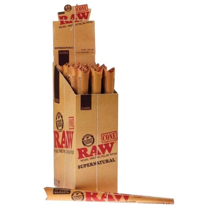 Raw Classic Supernatural Pre-Rolled Cone - 15 Packs/Display