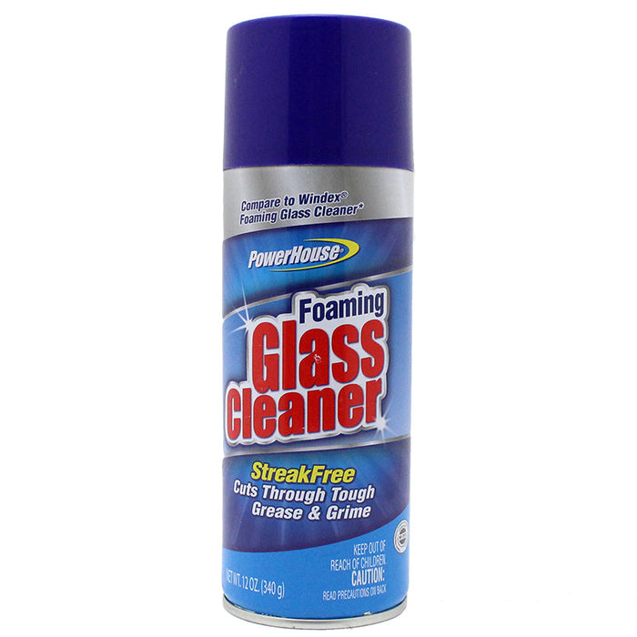 PowerHouse Foaming Glass Cleaner Safe Can