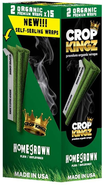 Crop Kingz Premium Organic Hemp Wraps - (15Packs/Display)(15Packs/Display)