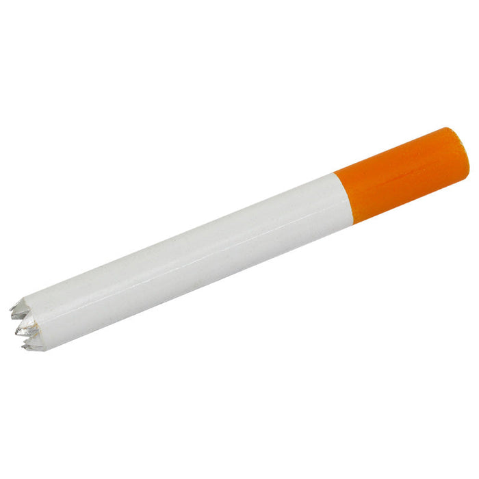 Long Metal Cigarette One-Hitter with Teeth