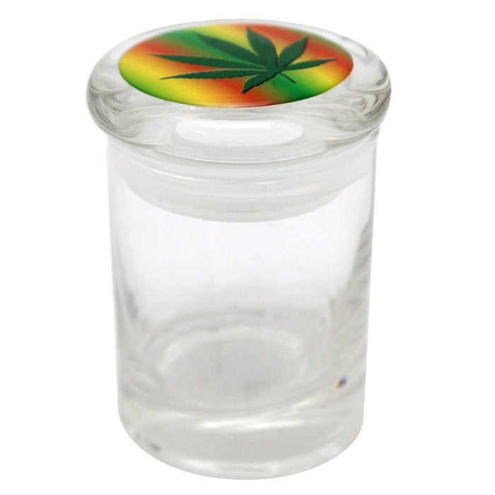 Small Assorted Sticker Glass Jar