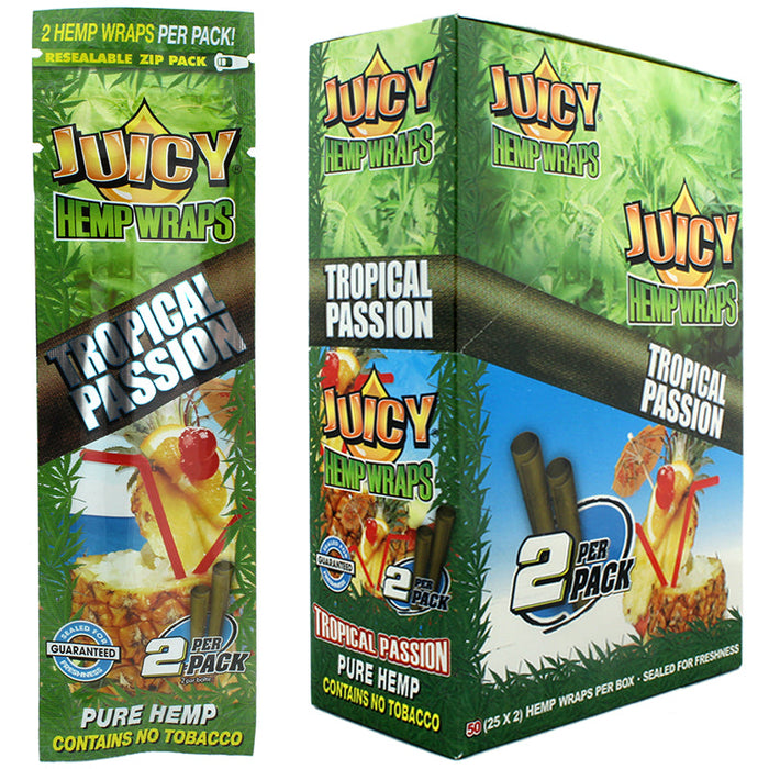 Juicy Hemp Wrap Tropical Passion Flavor