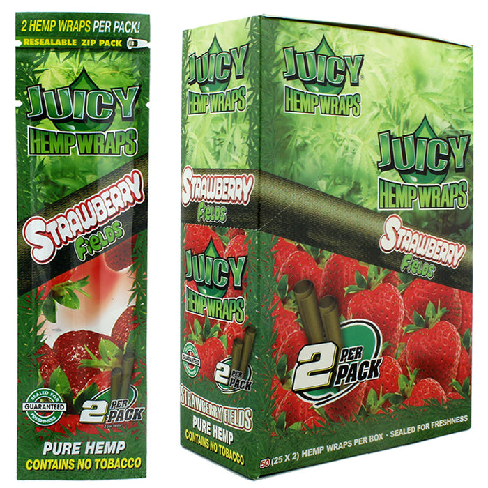 Juicy Hemp Wrap Strawberry Fields Flavor