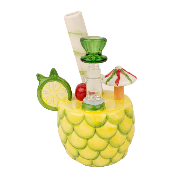 5" Pineapple Martini Ceramic Water Pipe #5069