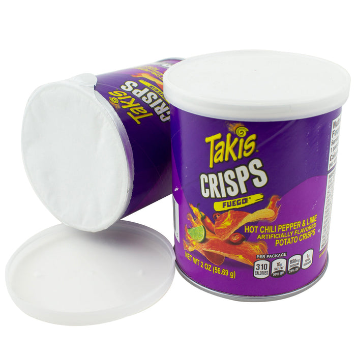 Takis Crisps - Fuego Flavor Canister 2oz - Safe Can