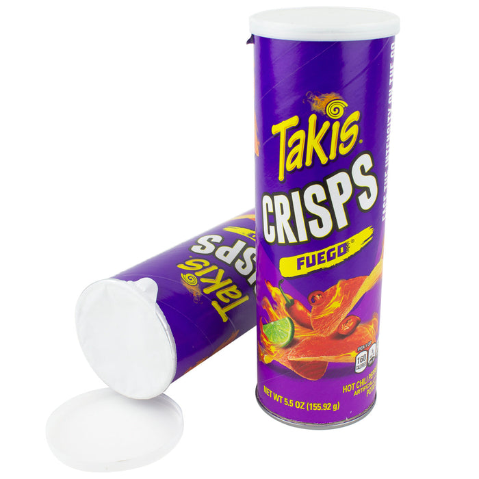 Takis Crisps - Fuego Flavor Canister 5.5oz - Safe Can